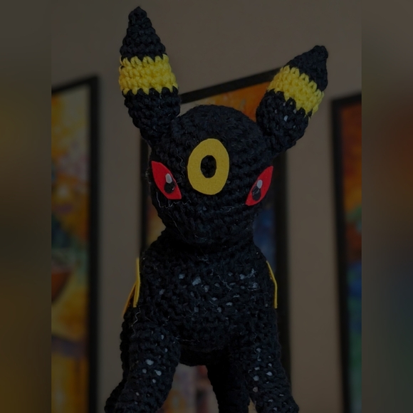 Handmade Other - Crocheted Umbreon Pokemon Plush Toy